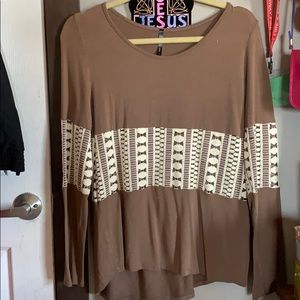 Brown blouse